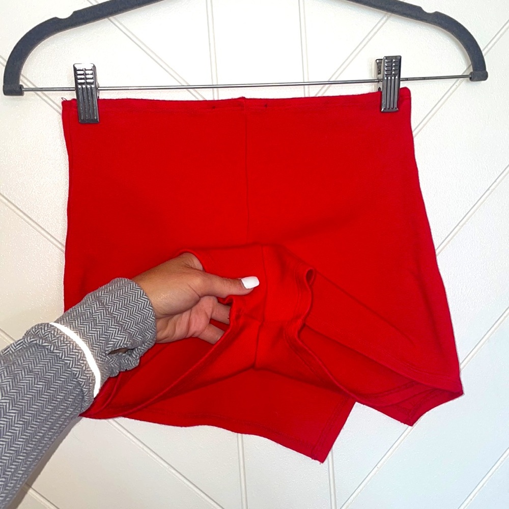 Red Mini Skort - Picture 5 of 5